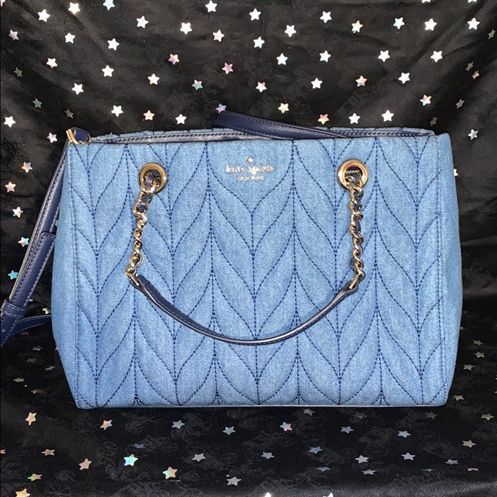Kate Spade Denim briar lane quilted denim NWT
